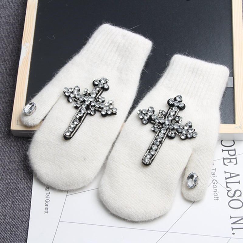 Cross Stitch Casual Mittens