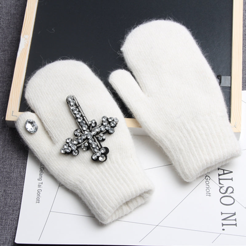 Cross Stitch Casual Mittens