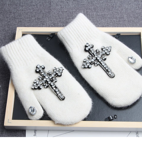 Cross Stitch Casual Mittens