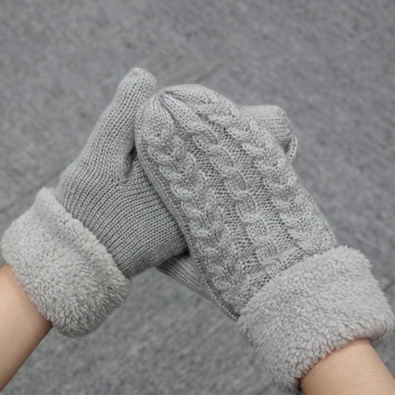Fashion Warm Twist Knit Mittens