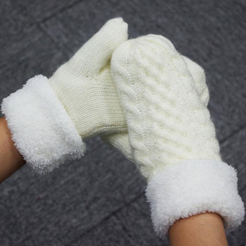 Fashion Warm Twist Knit Mittens