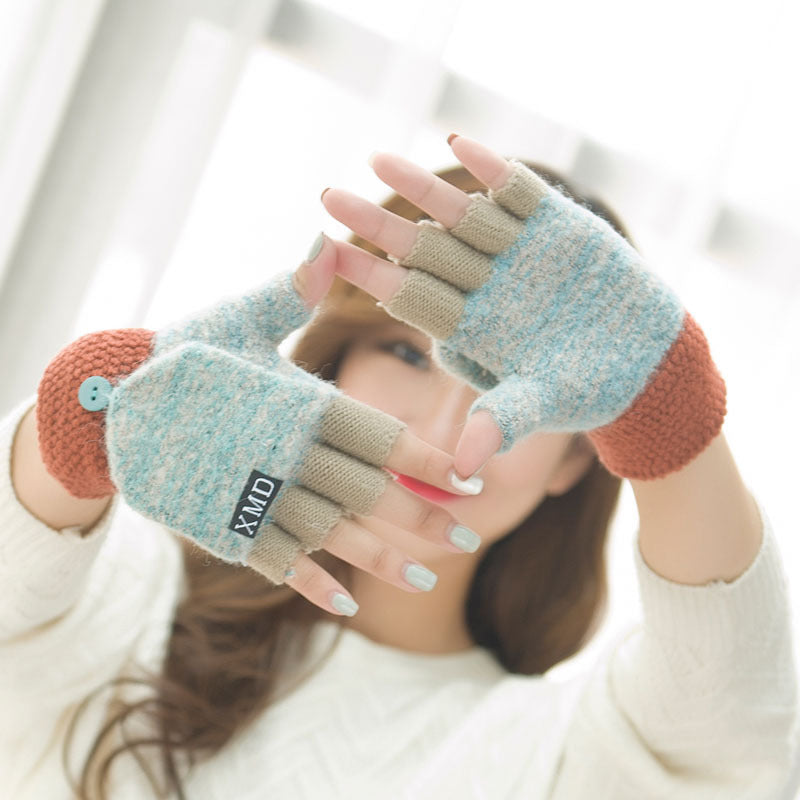 Clamshell Acrylic Fingerless Gloves