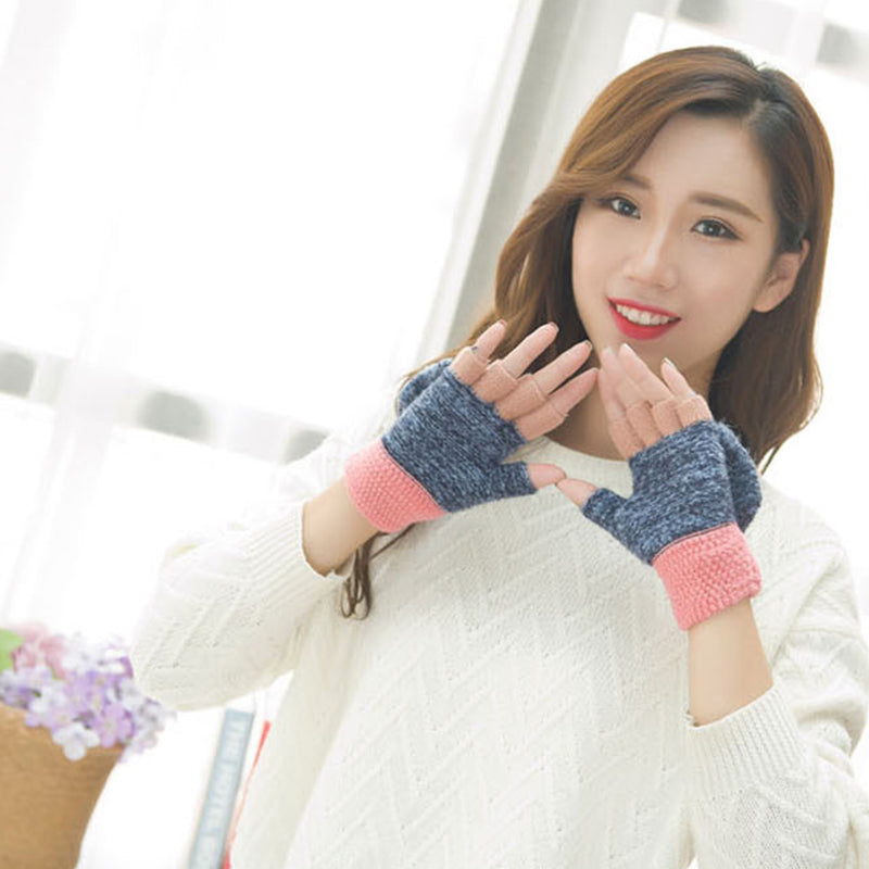 Clamshell Acrylic Fingerless Gloves