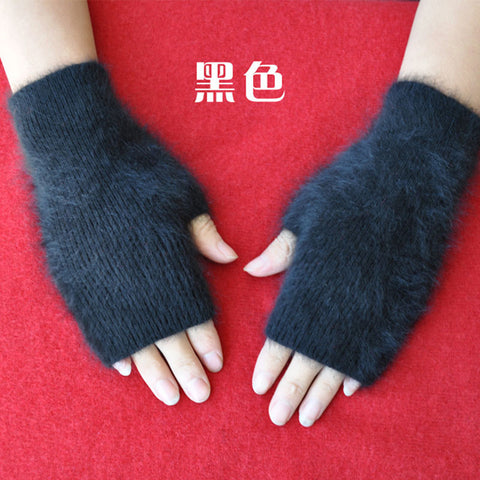 Fine Cashmere Fingerless Gloves