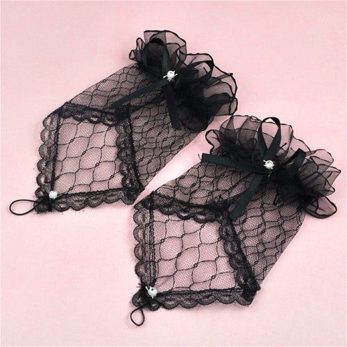 Trendy Lace Fingerless Gloves