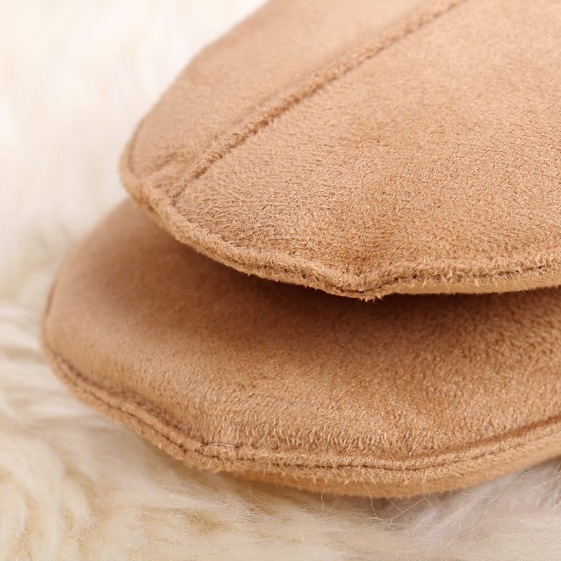 Suede Thick Rope Mittens