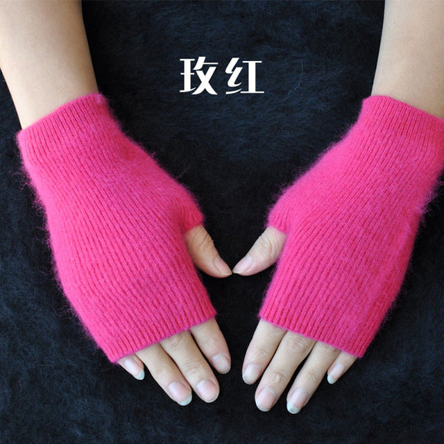 Fine Cashmere Fingerless Gloves