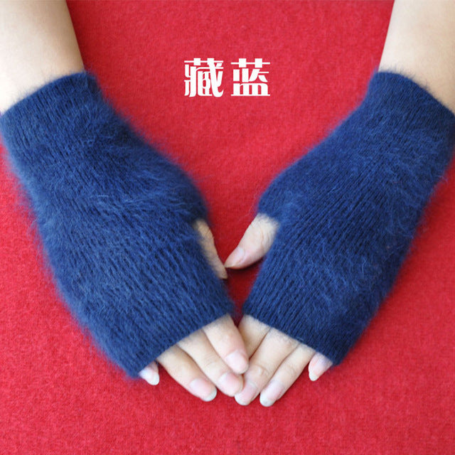 Fine Cashmere Fingerless Gloves