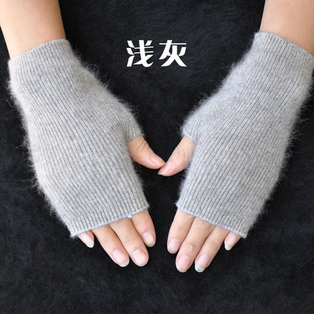 Fine Cashmere Fingerless Gloves