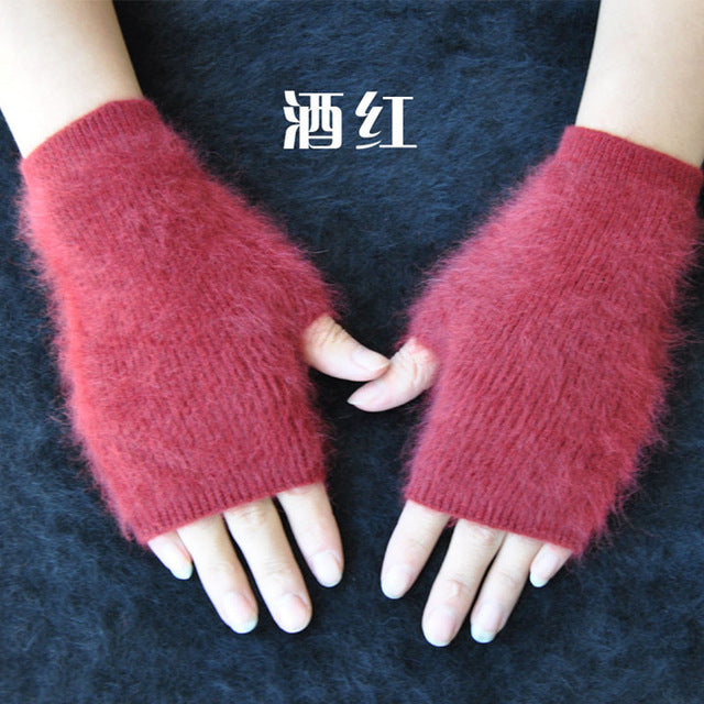 Fine Cashmere Fingerless Gloves