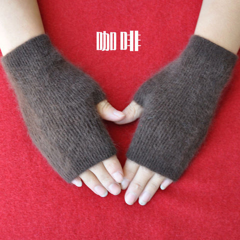 Fine Cashmere Fingerless Gloves