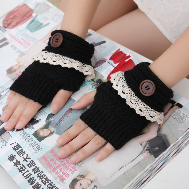 Snug Knitted Fingerless Gloves