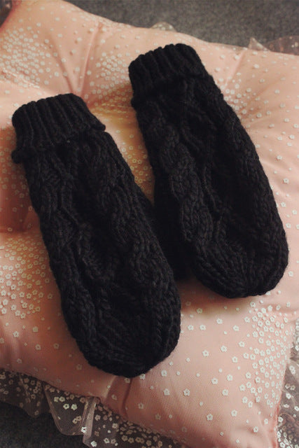 Fashion Knitted Thick Mitten