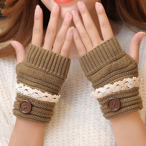 Snug Knitted Fingerless Gloves