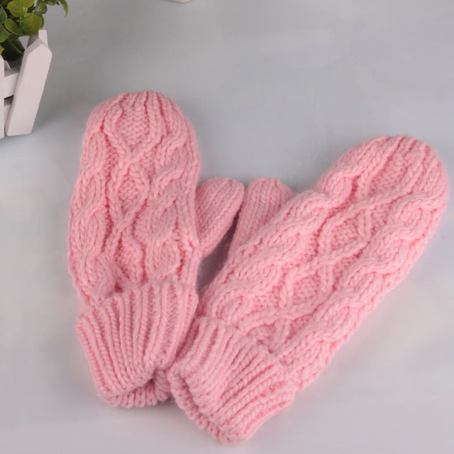 Fashion Knitted Thick Mitten