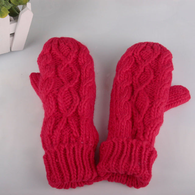 Fashion Knitted Thick Mitten