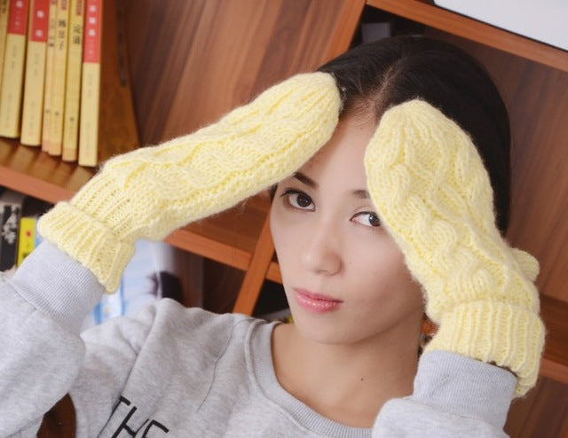 Fashion Knitted Thick Mitten