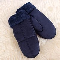 Suede Thick Rope Mittens